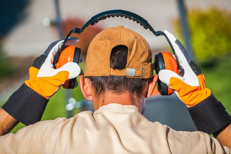 Image depicting noise control measures implemented during DTH drilling operations