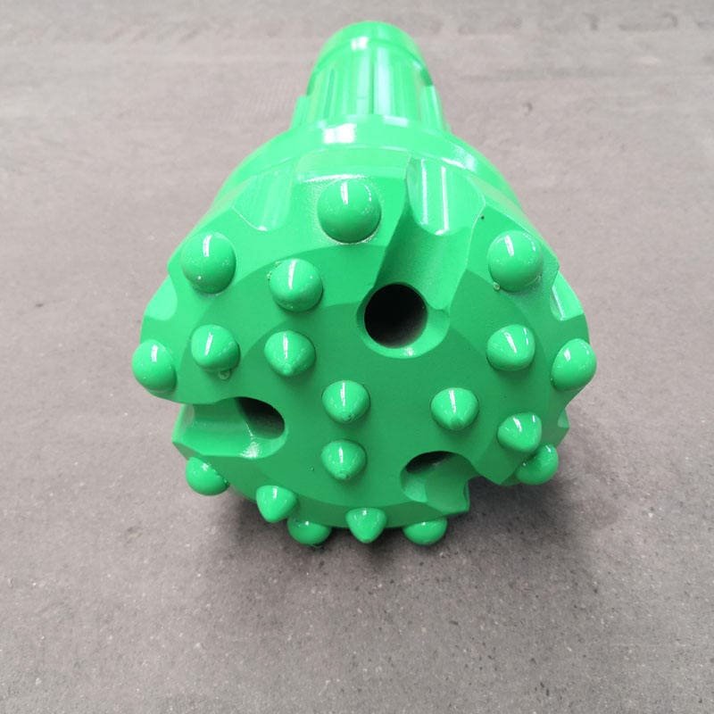 Detailed close-up of green DTH bits