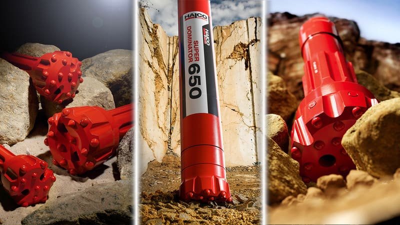 Halco Rock Tools logo featuring robust design elements, symbolizing strength and reliability in rock drilling equipment.