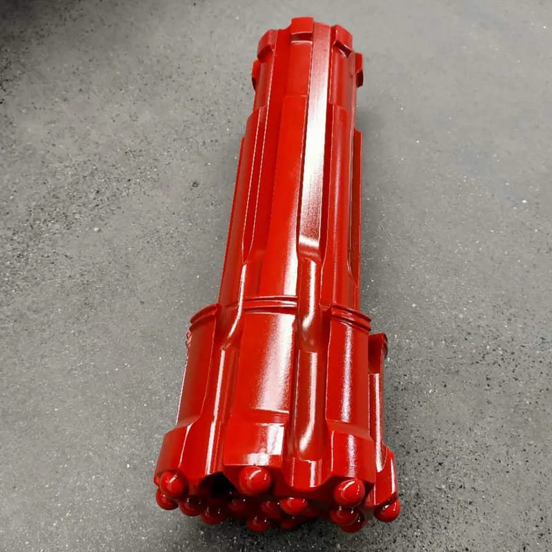 DTH drill bits on a customs inspection table