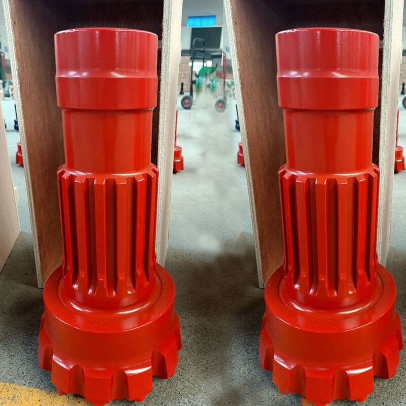 Standard package of DTH drill bits, showcasing various sizes and designs for efficient drilling applications.