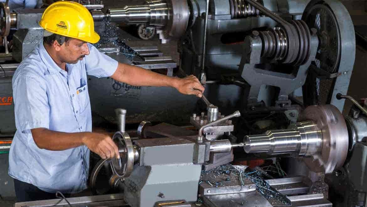 Customized DTH bits from SVE in operation, showcasing their unique design and functionality in drilling applications.