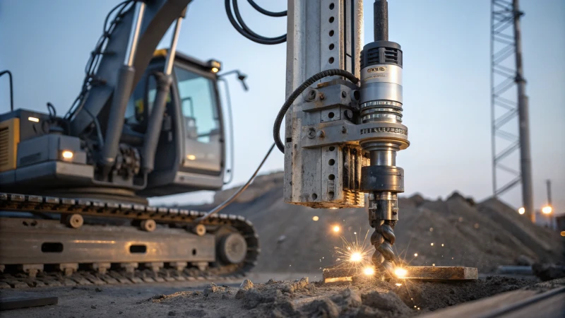 Close-up of advanced drilling equipment