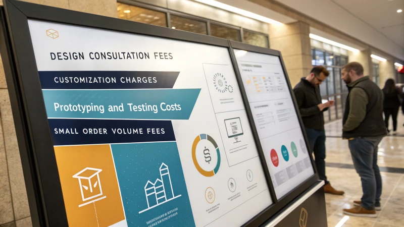 Infographic illustrating additional fees charged by manufacturers