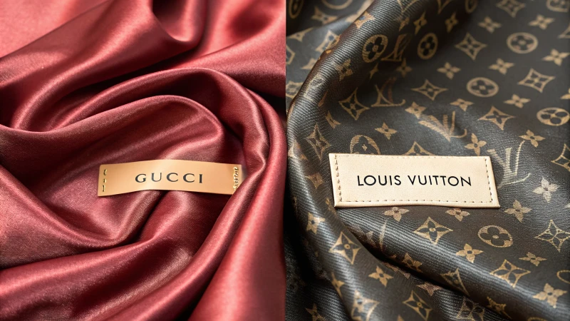 An illustration of premium materials and brand logos influencing pricing.