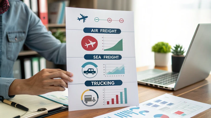 Infographic comparing shipping methods